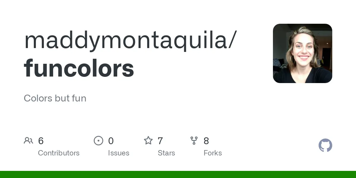 GitHub - maddymontaquila/funcolors: Colors but fun