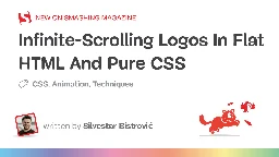 Infinite-Scrolling Logos In Flat HTML And Pure CSS — Smashing Magazine