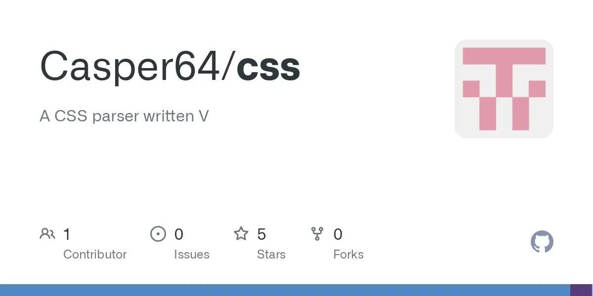 GitHub - Casper64/css: A CSS parser written V