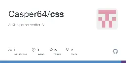 GitHub - Casper64/css: A CSS parser written V
