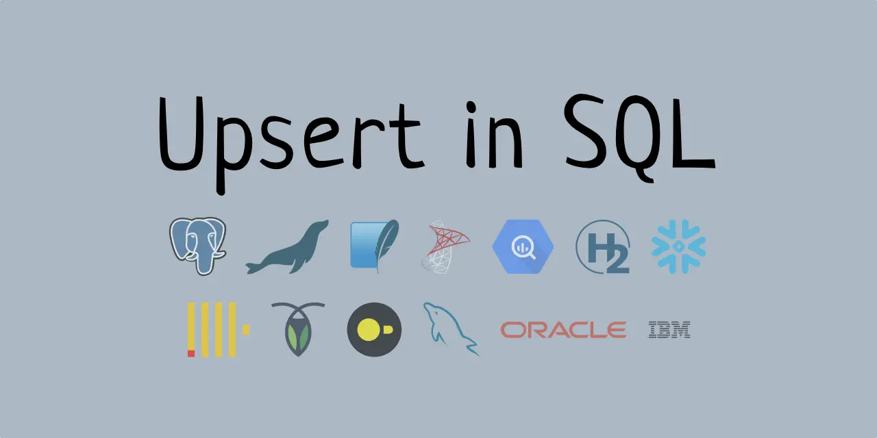 Upsert in SQL