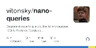 nano-queries - Simple and powerful database-agnostic Query Builder for TypeScript (work with SQLite, Postgres, GraphQL, Redis, PGlite, etc)