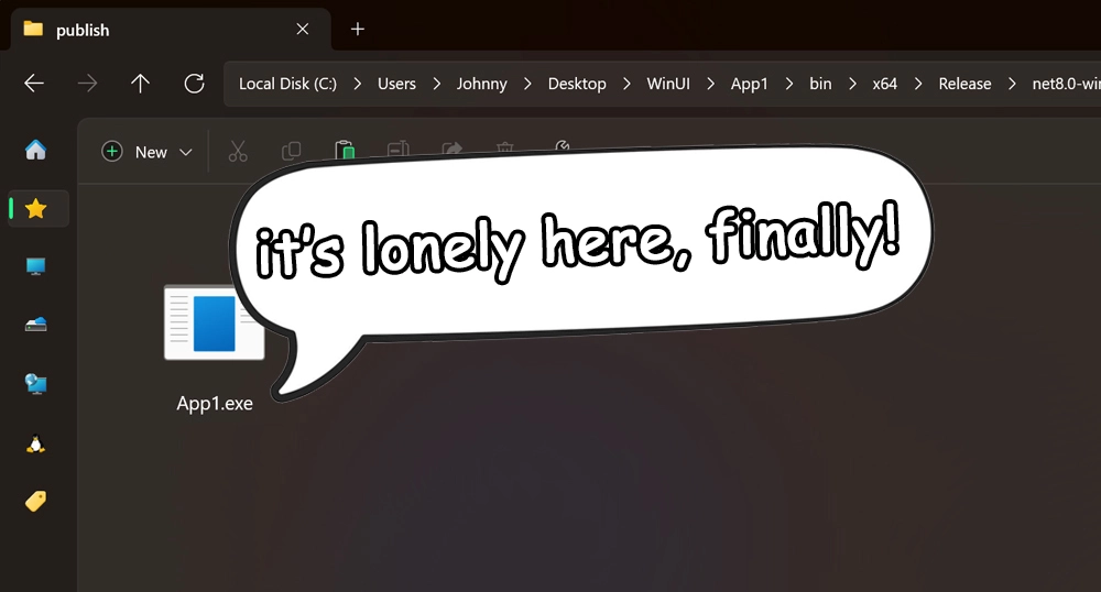 Revisited - let‘s publish a WinUI 3 single exe