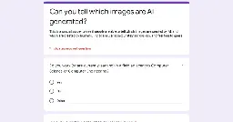 [Survey] Can you tell which images are AI generated?