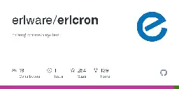 GitHub - erlware/erlcron: Erlang cronish system