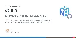 Release v2.0.0 · numpy/numpy