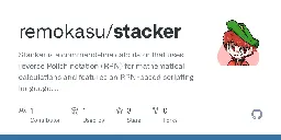 GitHub - remokasu/stacker: Stacker is a command-line calculator that uses reverse Polish notation (RPN) for mathematical calculations and features an RPN-based scripting language.