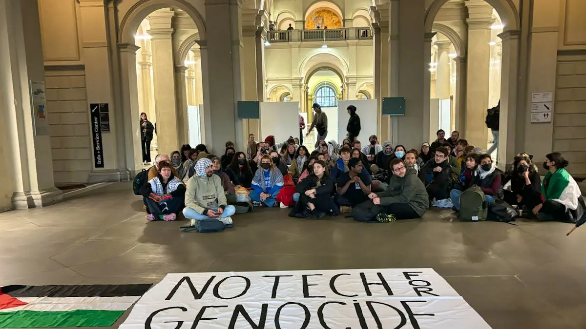 «Free Palestine»-Rufe: Pro-palästinensische Proteste an ETH Zürich