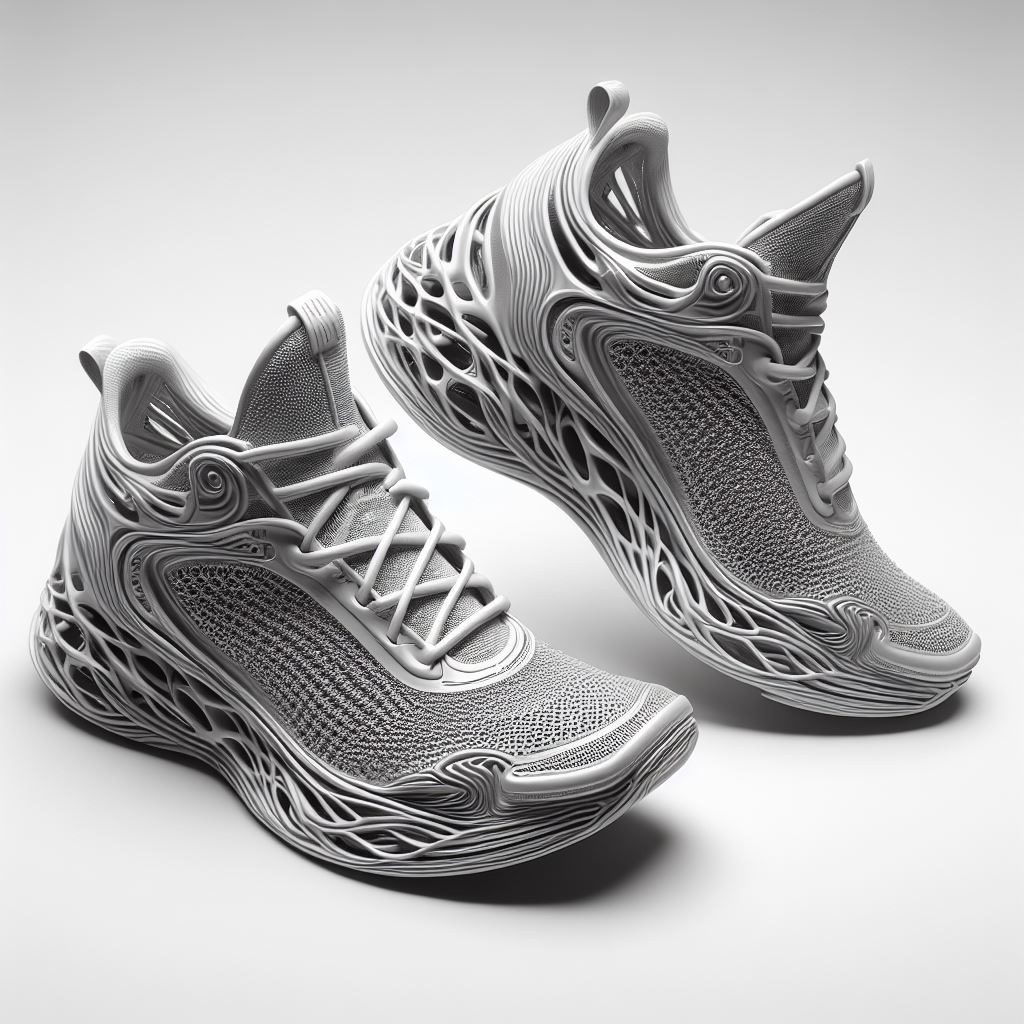 3D printed sneakers made of flexible metal