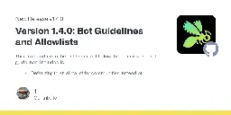 Release Version 1.4.0: Bot Guidelines and Allowlists · PangoraWeb/remindme-bot