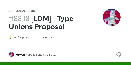 [LDM] - Type Unions Proposal · dotnet csharplang · Discussion #8313