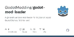 GitHub - GodotModding/godot-mod-loader: A general purpose mod loader for GDScript based Godot Games (3.5 for now)