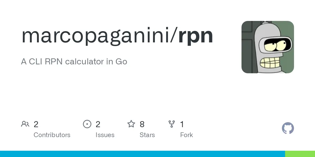 GitHub - marcopaganini/rpn: A CLI RPN calculator in Go