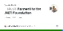 Farewell to the .NET Foundation · AvaloniaUI