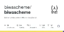 GitHub - biwascheme/biwascheme: Scheme interpreter written in JavaScript