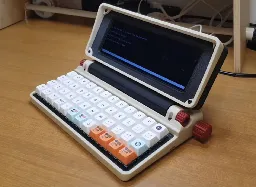 Micro Journal Rev.2.ReVamp is a compact word processor with a mechanical keyboard and a clamshell design - Liliputing