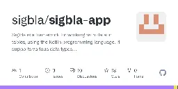 GitHub - sigbla/sigbla-app: Sigbla is a framework for working with data in tables, using the Kotlin programming language. It supports various data types, reactive programming and events, user input, charts, and more.