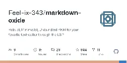 GitHub - Feel-ix-343/markdown-oxide: Robust, Minimalist, Unbundled PKM for your favorite text-editor through the LSP
