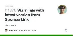 Warnings with latest version from SponsorLink · Issue #1370 · moq/moq