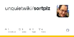 GitHub - unquietwiki/sortplz