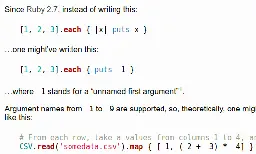 "Useless syntax sugar": Numbered block parameters