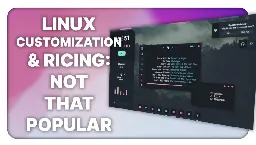 Linux users don't customize their systems all that much?!