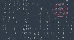 animatrix: ascii animation + matrix effect in a terminal window