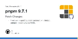 Release pnpm 9.7.1 · pnpm/pnpm