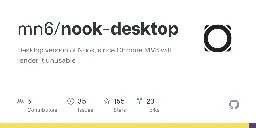 GitHub - mn6/nook-desktop: Desktop version of Nook, since Chrome MV3 will render it unusable