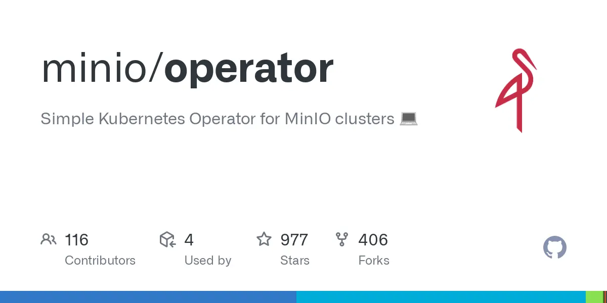 GitHub - minio/operator: Simple Kubernetes Operator for MinIO clusters :computer: