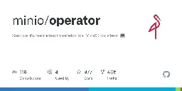 GitHub - minio/operator: Simple Kubernetes Operator for MinIO clusters :computer: