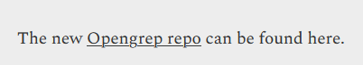 The new Opengrep repo can be found here.