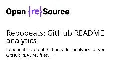 Repobeats: GitHub README analytics