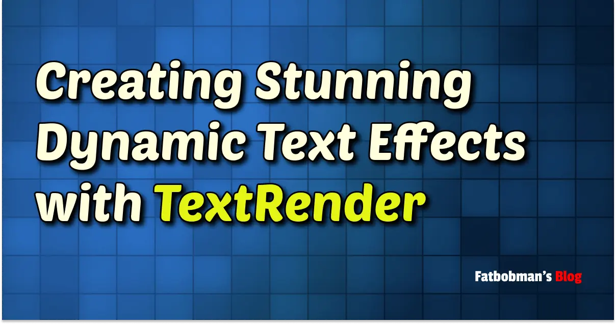 Creating Stunning Dynamic Text Effects with TextRender | Fatbobman's Blog