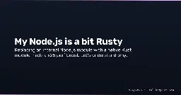 My Node.js is a bit Rusty
