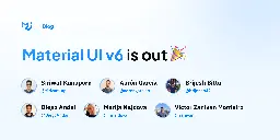 Material UI v6 is out now 🎉 - MUI