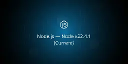 Node.js — Node v22.4.1 (Current)