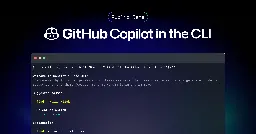 GitHub Copilot in the CLI now in public beta