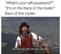 Wifi password