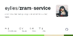 GitHub - eylles/zram-service: a simple zram setup script - alternative to zram tools