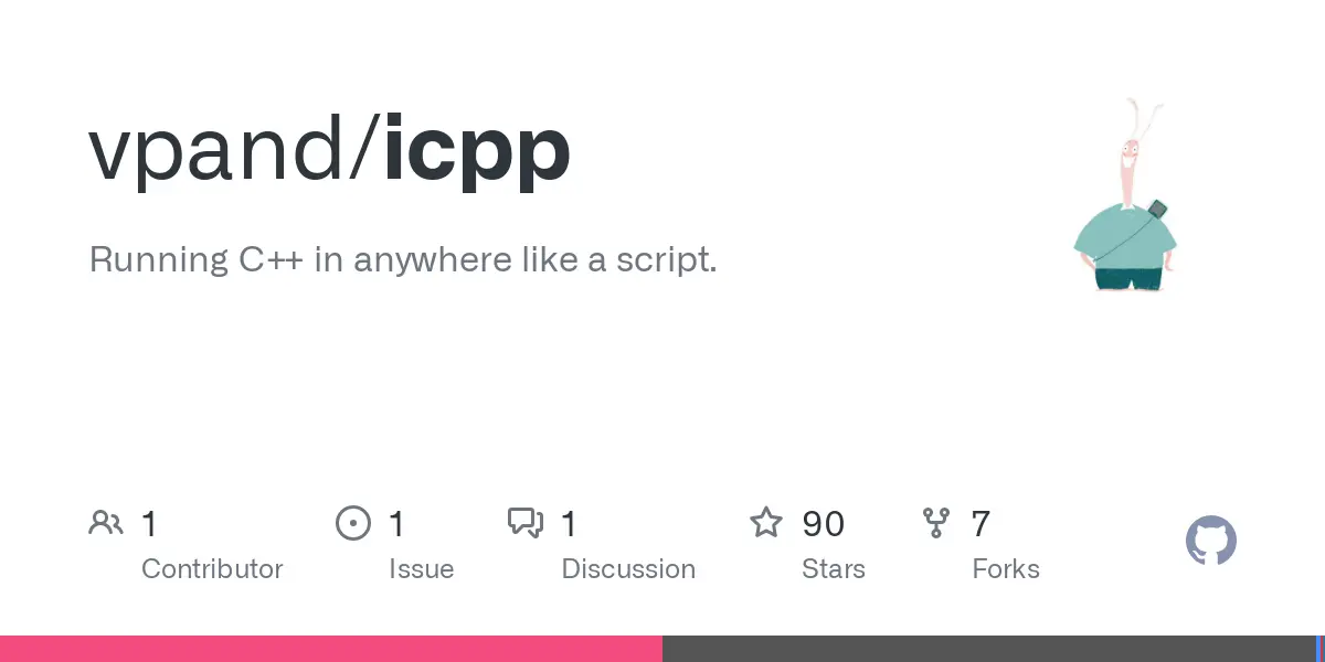 GitHub - vpand/icpp: Running C++ in anywhere like a script.
