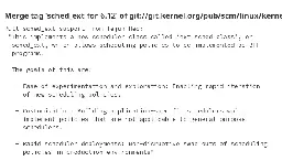 Sched_ext Merged For Linux 6.12 - Scheduling Policies As BPF Programs