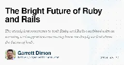 The Bright Future of Ruby and Rails