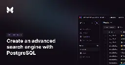 Create an advanced search engine with PostgreSQL