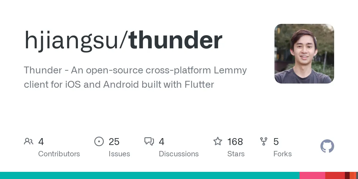 GitHub - thunder-app/thunder: Thunder - An open-source cross-platform Lemmy client for iOS and Android built with Flutter