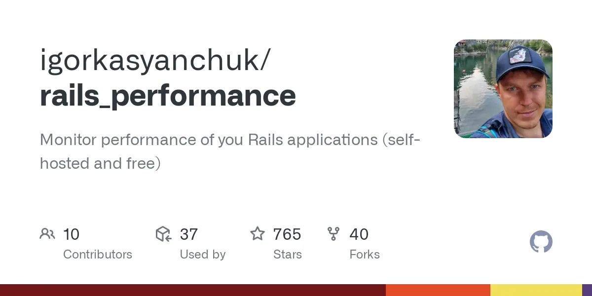 GitHub - igorkasyanchuk/rails_performance: Monitor performance of you Rails applications (self-hosted and free)