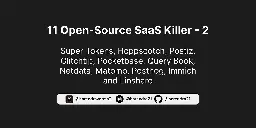 11 Open-Source SaaS Killer — Selfhost With Docker -2