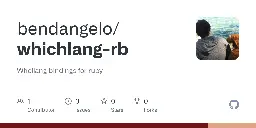 GitHub - bendangelo/whichlang-rb: Whcilang bindings for ruby
