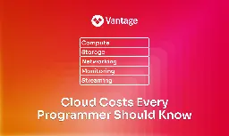 Cloud Costs Every Programmer Should Know