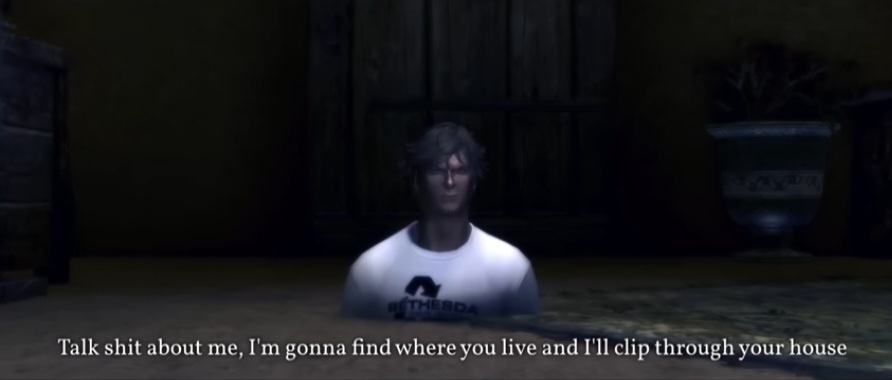 Todd Howard clipping through your house